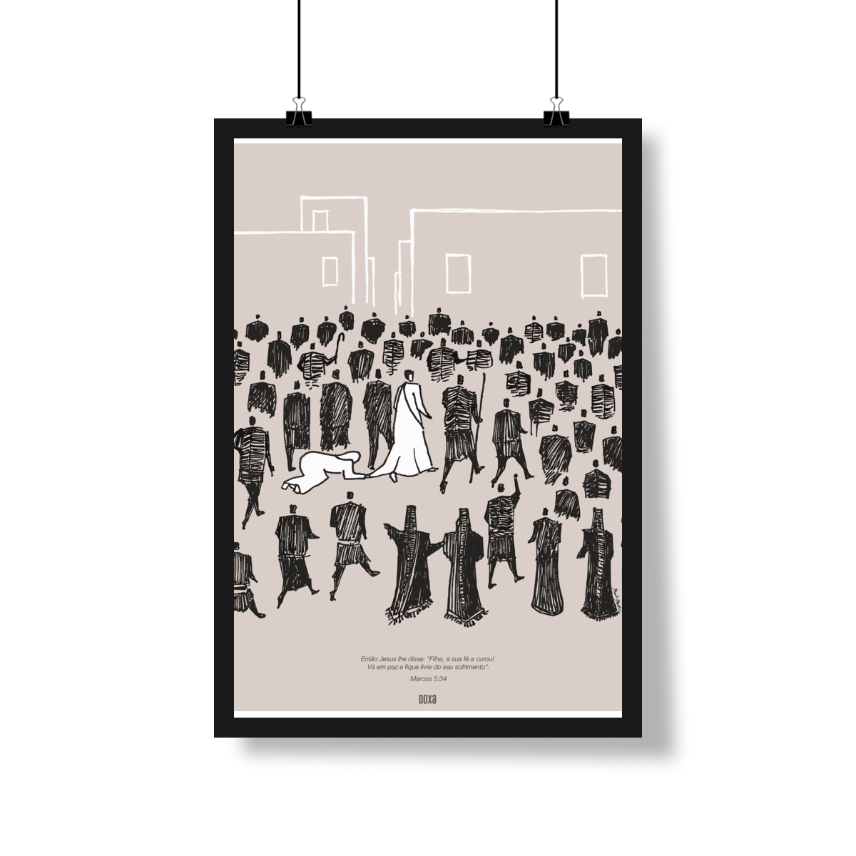 Poster – A Mulher do Fluxo de Sangue | Marcos 5:34