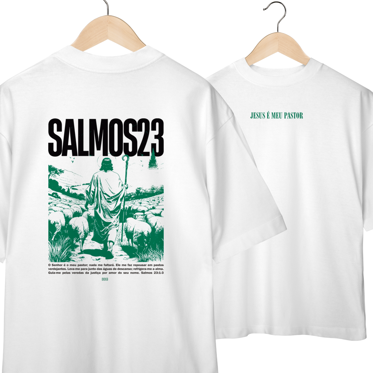 Camiseta Cristã Salmos 23 - Jesus é meu Pastor