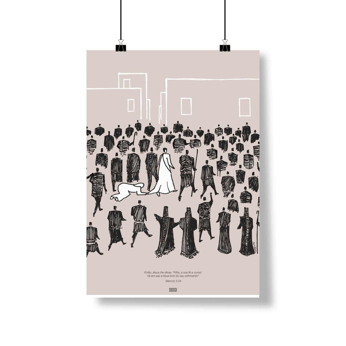Poster – A Mulher do Fluxo de Sangue | Marcos 5:34
