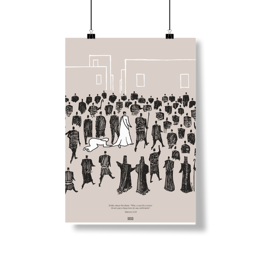Poster – A Mulher do Fluxo de Sangue | Marcos 5:34