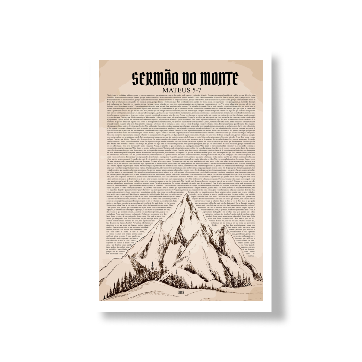 Poster sermão do monte