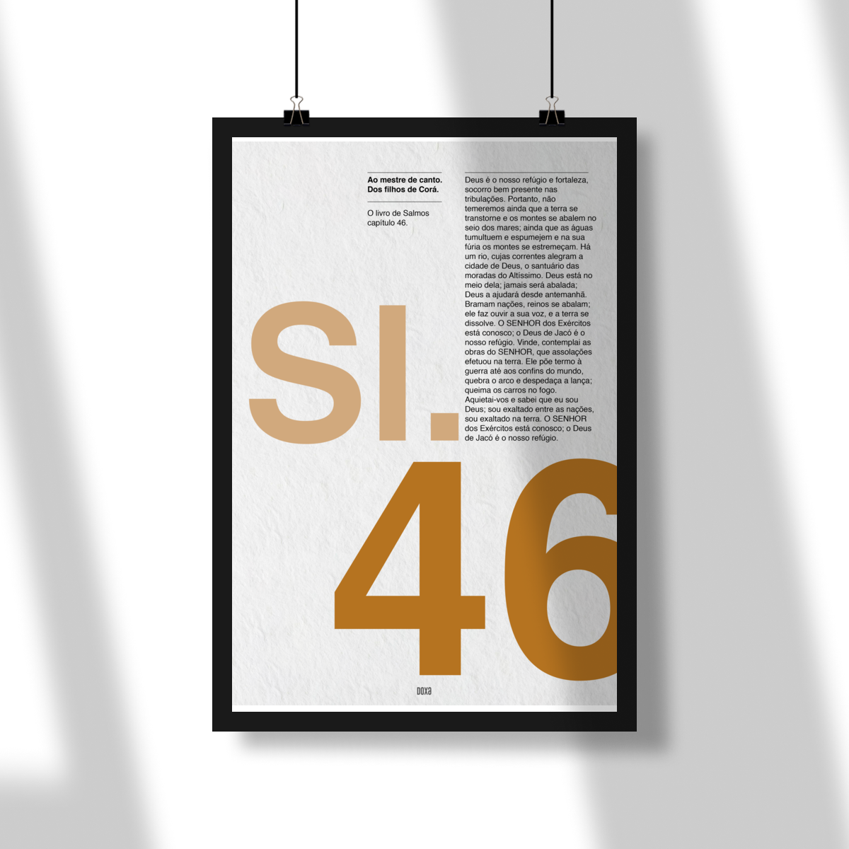 Poster | Salmo 46 — Deus é o Nosso Refúgio