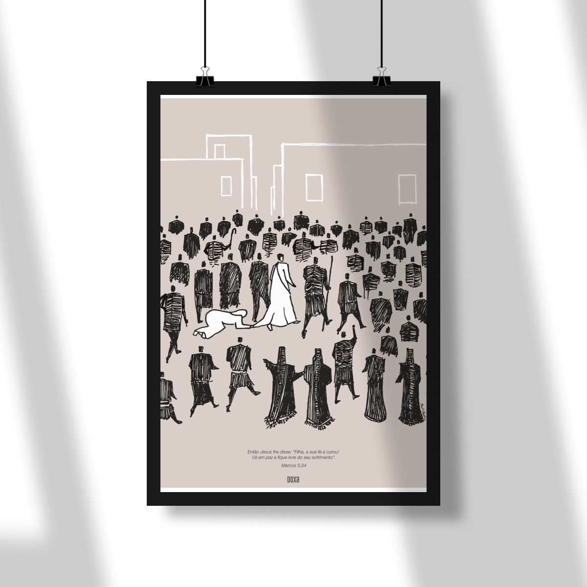 Poster – A Mulher do Fluxo de Sangue | Marcos 5:34
