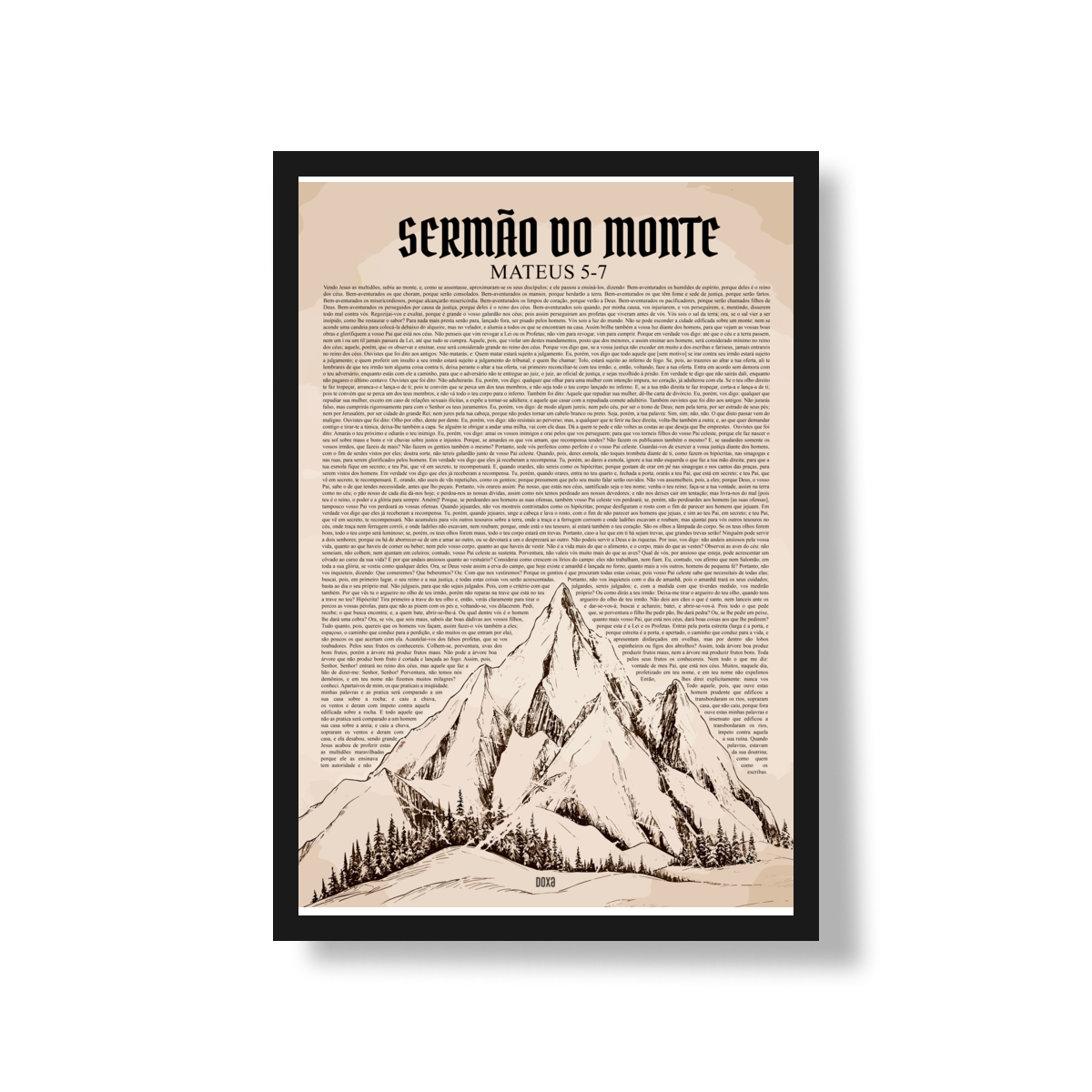 Poster sermão do monte