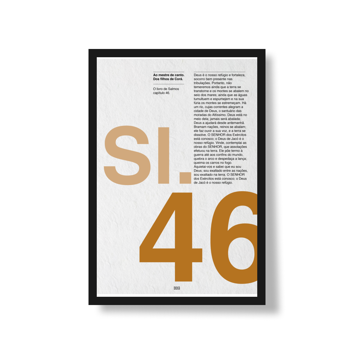 Poster | Salmo 46 — Deus é o Nosso Refúgio