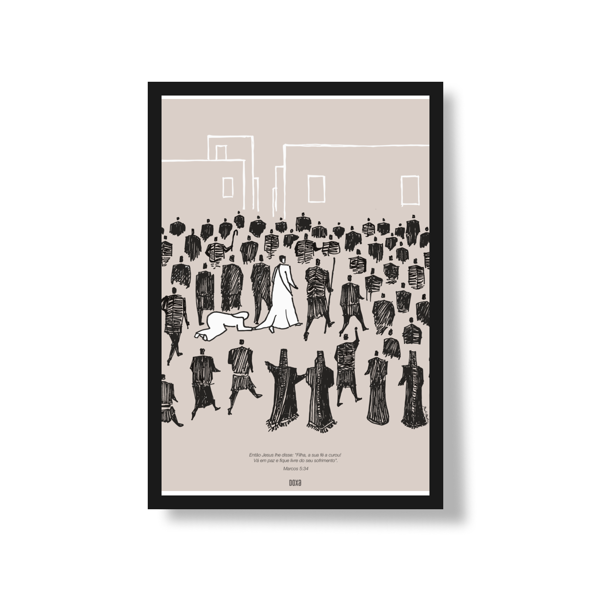 Poster – A Mulher do Fluxo de Sangue | Marcos 5:34