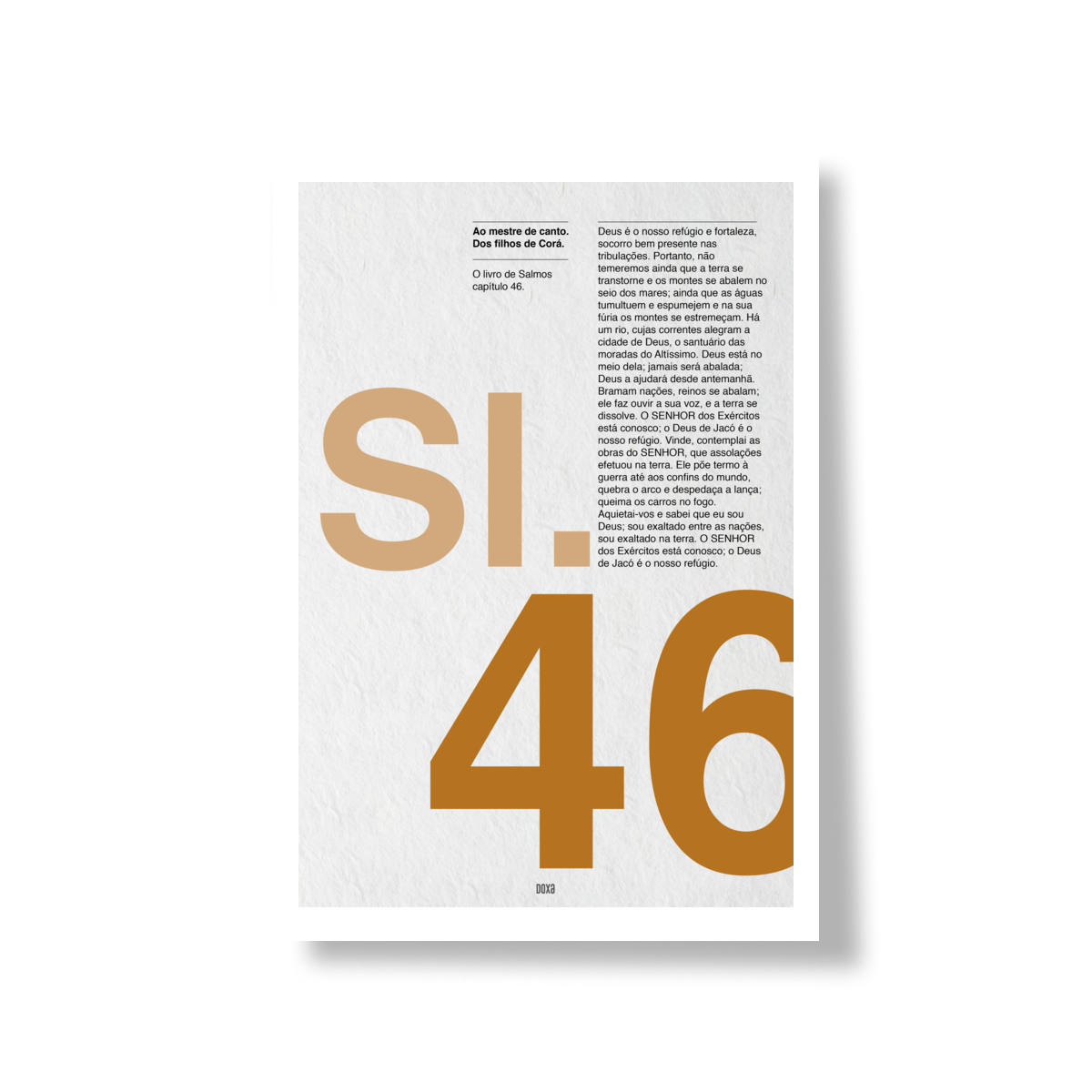 Poster | Salmo 46 — Deus é o Nosso Refúgio