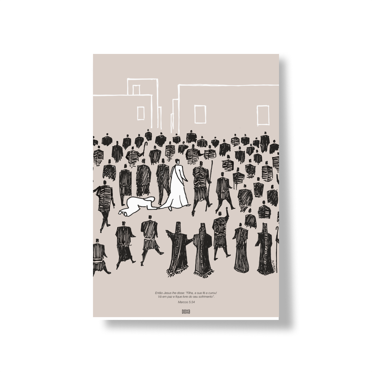 Poster – A Mulher do Fluxo de Sangue | Marcos 5:34