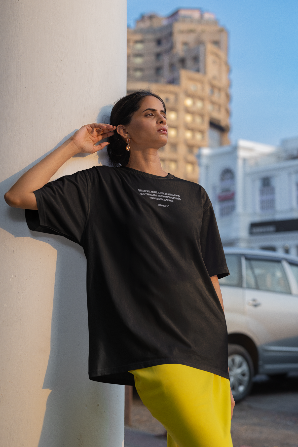 Camiseta Oversized — Quando Ainda Éramos Pecadores | Romanos 5:8